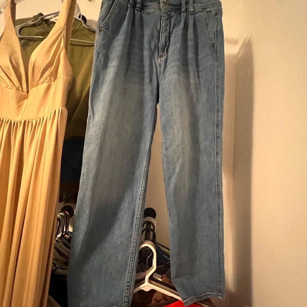 Pilcro Blue Relaxed Jeans